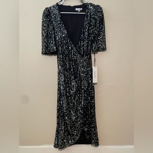 NWT Calvin Klein Dress. Sparkly Black Dress.